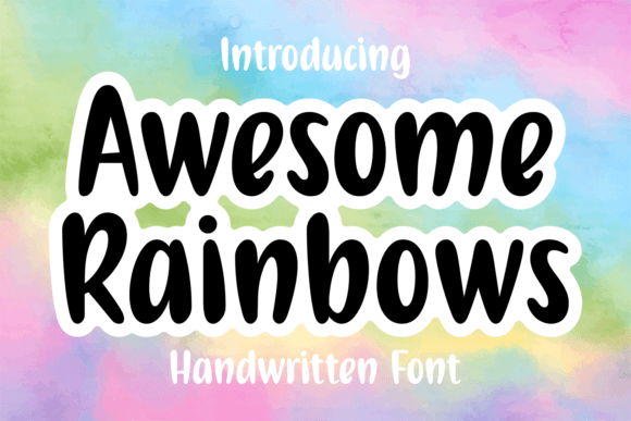Awesome Rainbows Font: A Playful Branding Review
