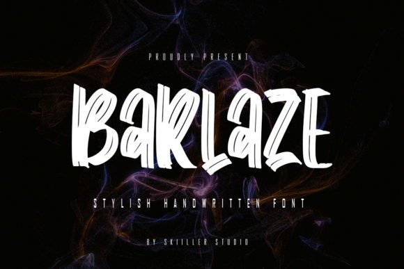 Barlaze Typeface: A Bold Script for Modern Brands