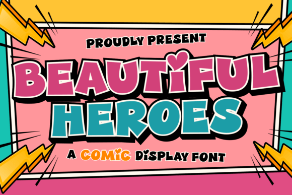 Beautiful Heroes: A Bold Display Font for Editorial Design