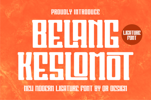 Belang Keslomot Font for Strong Brand Identity