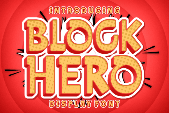 Block Hero Font for Bold Craft Designs