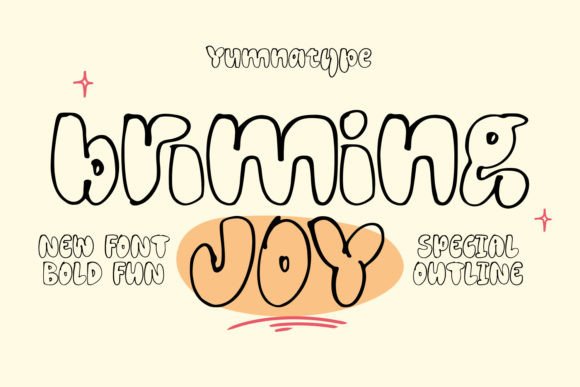 Brimming Joy: A Display Font for Marketers