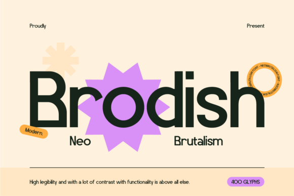 Brodish: A Bold Neo Brutalis Font for Branding