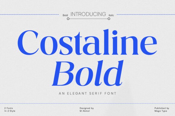 Costaline Bold: A Serif Font for Makers