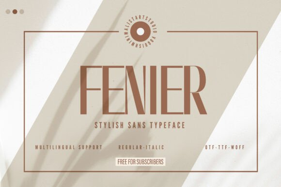 Fenier Typeface: A Bold Choice for Brand Identity