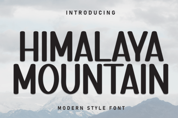 Himalaya Mountain: A Bold Display Font for Web Design