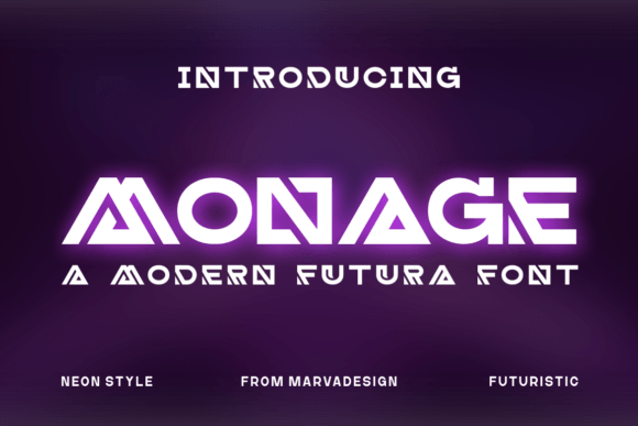 Monage Font: Bold Style for Crafters