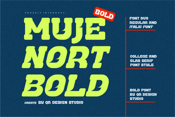 Mujenort Bold: A Strong Typeface for Branding