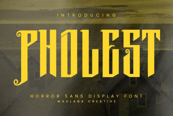 Pholest Font: Bold Typography for Horror Brands
