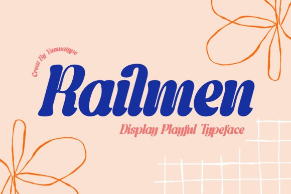 Railmen: A Whimsical Display Font for Makers