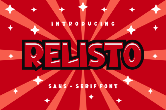 Relisto Font: Bold Sparkle for Modern Branding