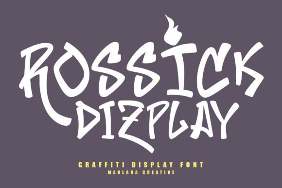 Rossick Dizplay: A Bold Graffiti Font for Urban Branding