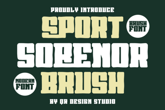 Sport Sobenor Brush: A Bold Typeface for Editorial Design