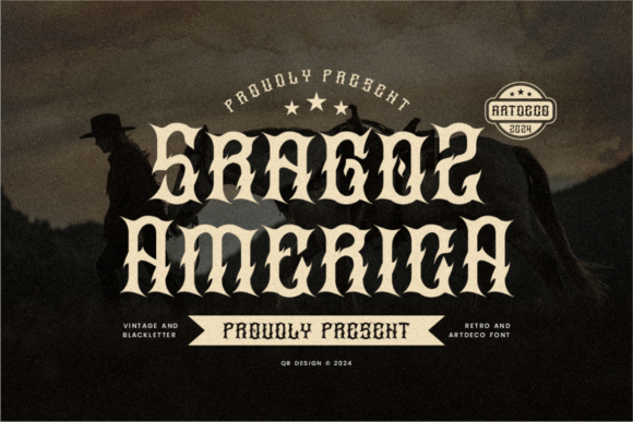 Sragoz America Font: Bold Blackletter for Campaigns