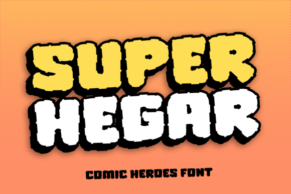 Super Hegar: A Bold Comic Typeface for Branding