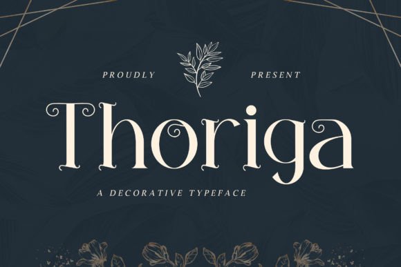 Thoriga: A Whimsical Decorative Font for Crafters