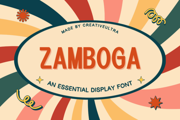 Zamboga Display Font for Web Design